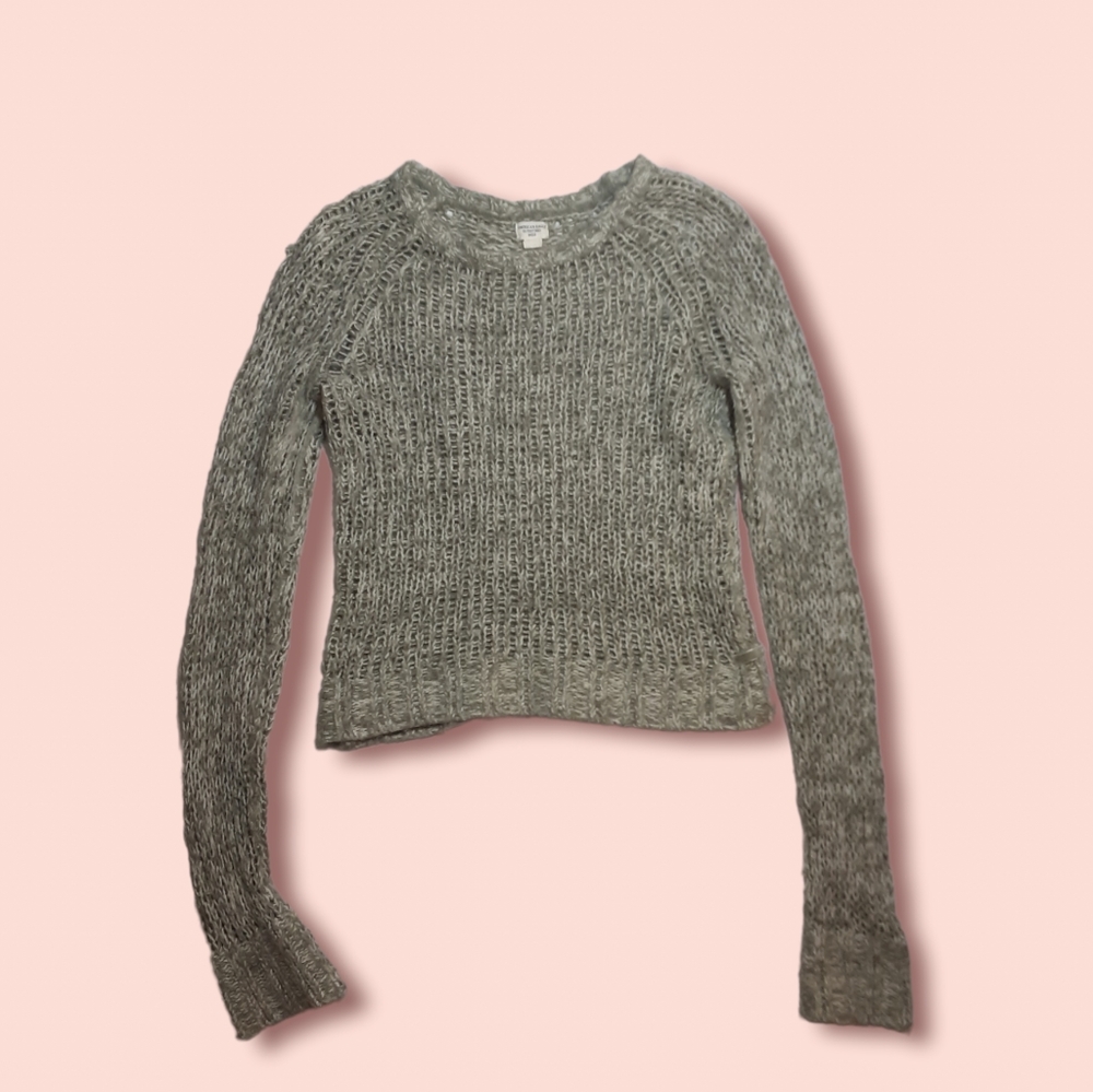 American  Eagle sheer sweater  top